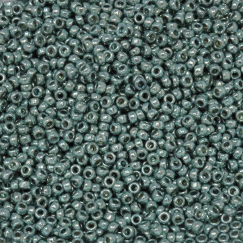 Size 15 Miyuki Seed Beads -- D4216 Duracoat Galvanized Light Teal