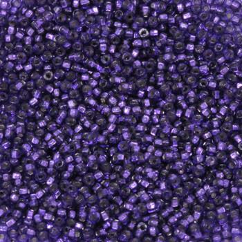 Size 15 Toho Seed Bead -- P26 Regal Purple / Silver Lined