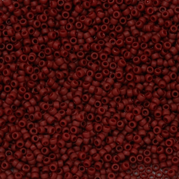 Size 15 Toho Seed Bead -- 2609F Dark Red Semi Glaze