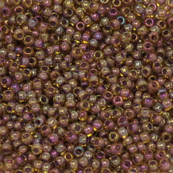 Size 11 Toho Seed Beads -- 389D Light Topaz AB / Lavender Lined