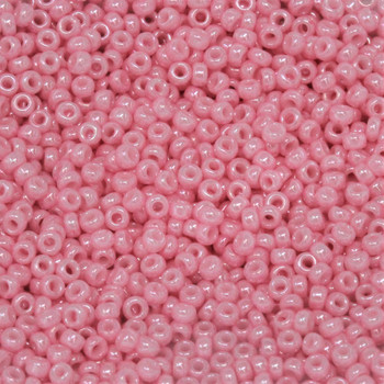 Size 11 Miyuki Seed Beads -- 427C Opaque Pink Luster