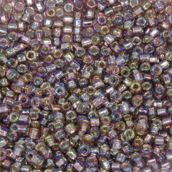 Size 11 Matsuno Seed Beads -- 640 Light Amethyst AB / Silver Lined