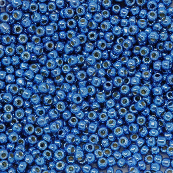 Size 11 Toho Seed Beads -- P495G Galvanized Light Sapphire