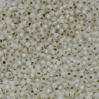 Size 11 Toho Seed Beads -- P577A Ivory Opal / Gilt Lined