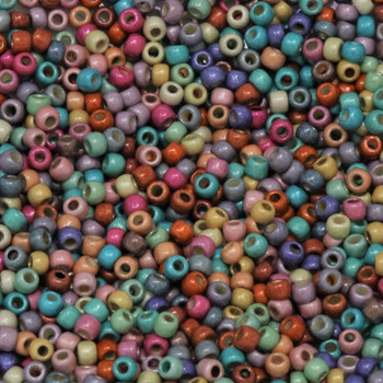 Size 11 Miyuki Seed Beads -- Galvanized Funfetti Matte