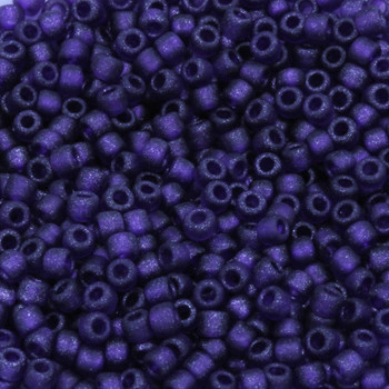 Size 8 Matsuno Seed Beads -- F323B Metallic Purple Frosted