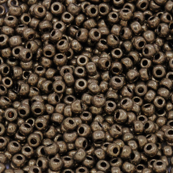 Size 8 Miyuki Seed Beads -- 457L Metallic Light Bronze