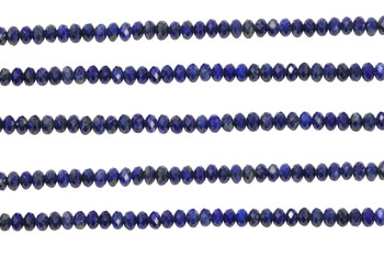 Natural Lapis Polished 2.5x4mm Faceted Rondelle