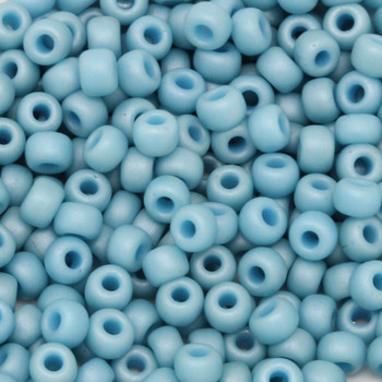 Size 6 Miyuki Seed Beads -- F463O Metallic Turquoise Matte