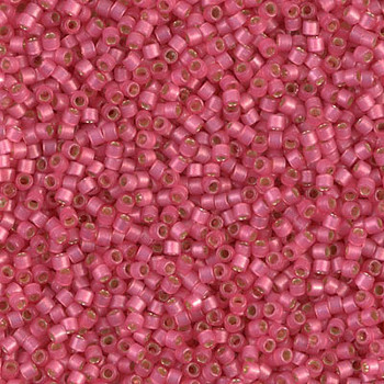 Delicas Size 11 Miyuki Seed Beads -- 2175 Duracoat Hibiscus Semi Matte / Silver Lined