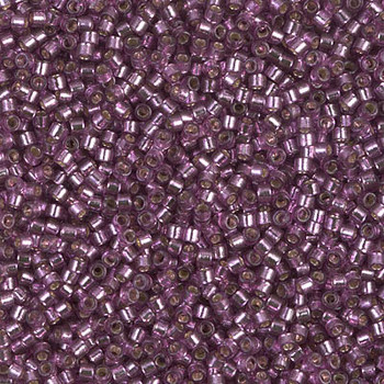 Delicas Size 11 Miyuki Seed Beads -- 2169 Duracoat Lilac / Silver Lined