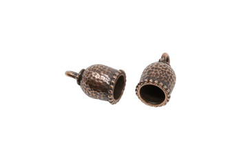 8mm Palace Cord End - Copper Plated