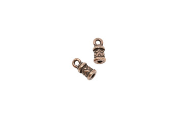 2mm Temple Cord End - Copper Plated