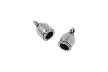 8mm Palace Cord End - Silver Plated