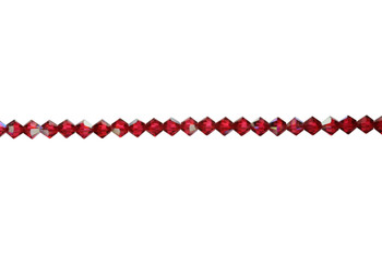 Swarovski Crystal Scarlet AB 5328 4mm Bicones