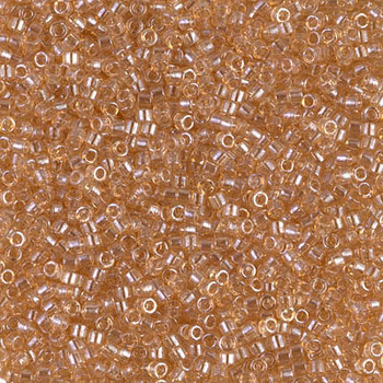 Delicas Size 11 Miyuki Seed Beads -- 101 Light Topaz Luster