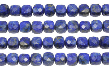 Lapis AA Grade Polished 8mm Faceted Cube