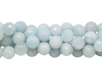 Aquamarine Polished 10mm Faceted Round