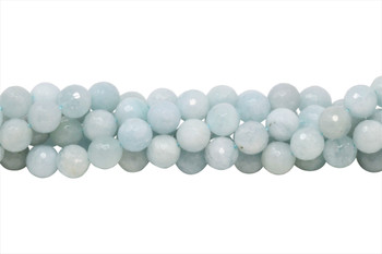 Aquamarine Polished 10mm Faceted Round