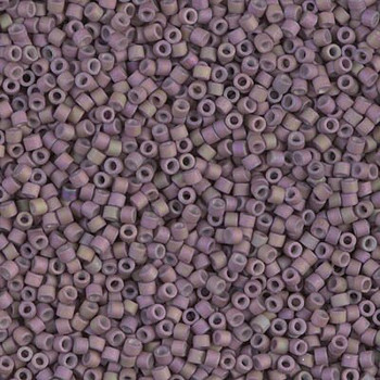 Delicas Size 11 Miyuki Seed Beads -- 1065 Matte Metallic Wisteria AB