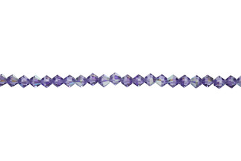 Swarovski Crystal Tanzanite AB 5328 4mm Bicones