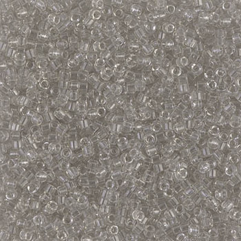 Delicas Size 11 Miyuki Seed Beads -- 1111 Grey Mist Transparent