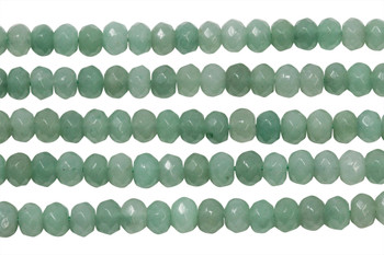 Aventurine Polished 5x8mm Faceted Rondel