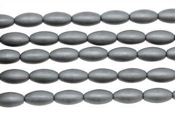 Hematite Matte 6x12mm Rice