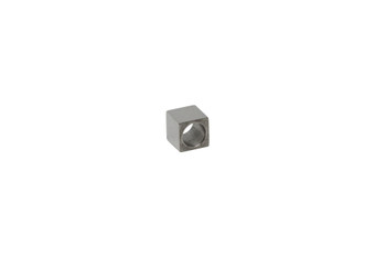 Stainless Steel 8mm Cube - Large Hole