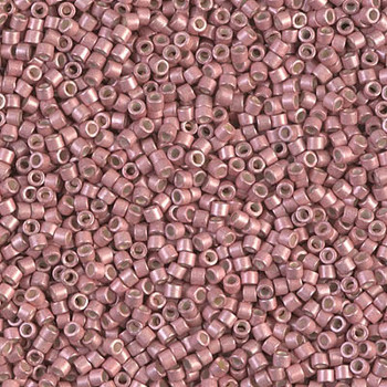 Delicas Size 11 Miyuki Seed Beads -- 1156 Galvanized Pink Blush Semi Matte