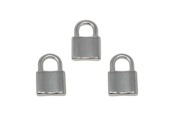 Stainless Steel 19x12mm Padlock Charm