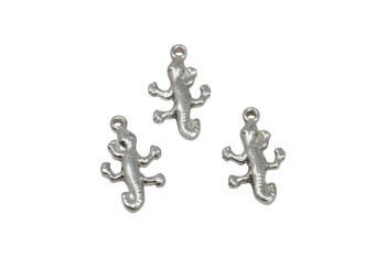 Stainless Steel 19.5x12mm Gecko Charm