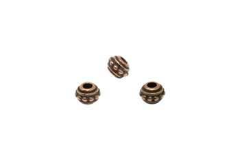 7mm Beaded - Copper Plated