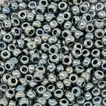 Size 6 Miyuki Seed Beads -- 460J Dark Seafoam Metallic
