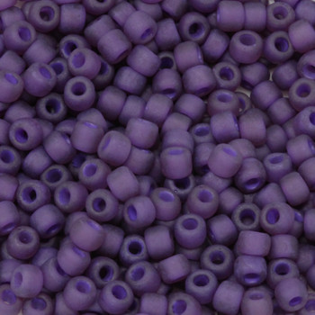 Size 6 Matsuno Seed Beads -- F399I Purple / Grape Lined Matte