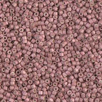 Delicas Size 11 Miyuki Seed Beads -- 1166 Galvanized Pink Blush Matte