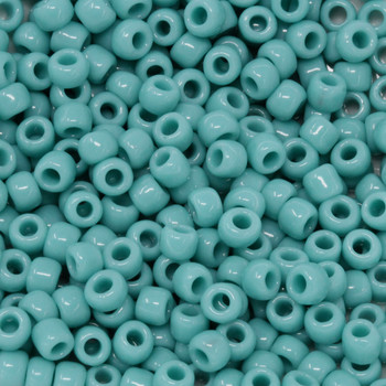 Size 6 Toho Seed Beads -- 412D Opaque Turquoise