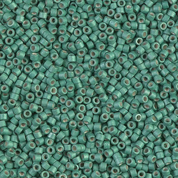 Delicas Size 11 Miyuki Seed Beads -- 1171 Galvanized Dark Mint Matte