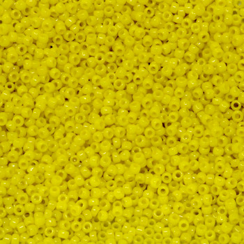 Size 15 Toho Seed Bead -- 404 Opaque Yellow