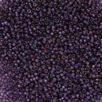 Size 15 Miyuki Seed Beads -- 299H Transparent Blackberry AB