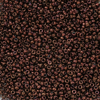 Size 15 Miyuki Seed Beads -- 457C Dark Copper