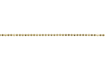 Gold 1.5mm Diamond Cut Ball Chain - Sold By 6 Inches