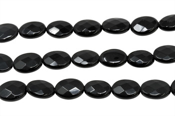 Black Onyx A Grade Polished 10x14mm Faceted Oval