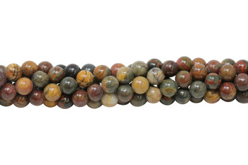 Red Creek Jasper Polished 8mm Round