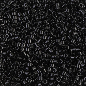 Delicas Size 10 Miyuki Seed Beads -- 010 Black