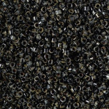 Delicas Size 10 Miyuki Seed Beads -- 2261 Picasso Black