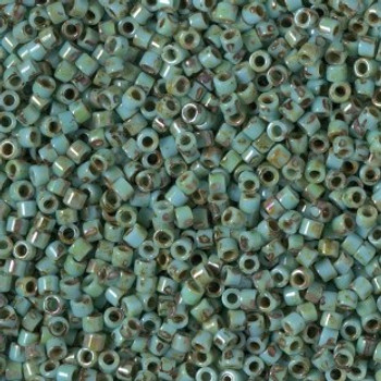 Delicas Size 10 Miyuki Seed Beads -- 2264 Picasso Turquoise Delicas Size 10 Miyuki Seed Beads -- 2264 Picasso Turquoise