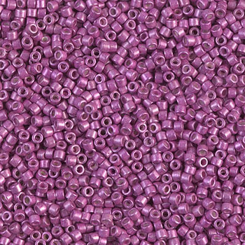 Delicas Size 11 Miyuki Seed Beads -- 1184 Galvanized Magenta Semi Matte