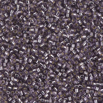 Delicas Size 11 Miyuki Seed Beads -- 1205 Light Amethyst / Silver Lined