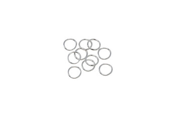 Sterling Silver 6mm Round 22 Gauge CLOSED Jump Rings - 10 Pieces
